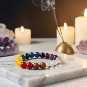 7 Chakra Crystal Bracelet | Natural Energy Balancing Bracelet for Healing, Positivity & Inner Peace – Being Blissful™