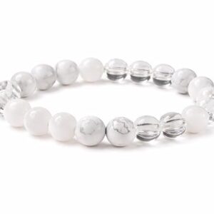 Clear Quartz Crystal Bracelet | Natural Clear Quartz Bracelet for Clarity, Energy Amplification, Healing & Balance – Being Blissful™