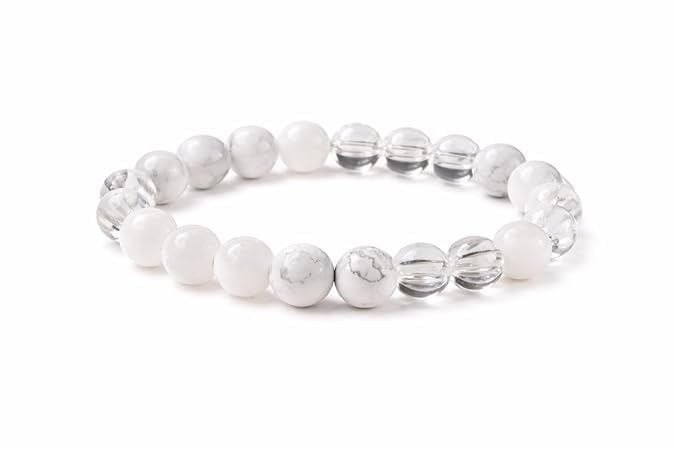 Clear Quartz Clear Quartz Crystal Bracelet | Natural Clear Quartz Bracelet for Clarity, Energy Amplification, Healing & Balance – Being Blissful™